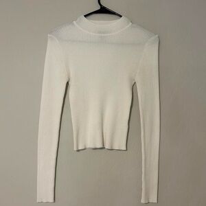 White forever 21 ribbed long sleeve